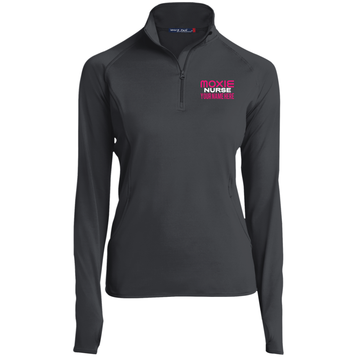 Moxie Nurse Ladies' 1/2 Zip Performance Pullover - Personalized