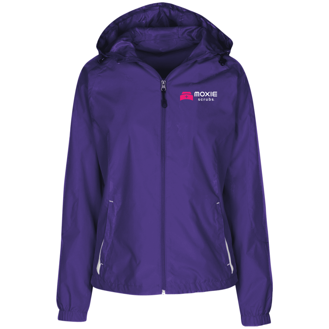 MOXIE Ladies Jersey-Lined Hooded Windbreaker