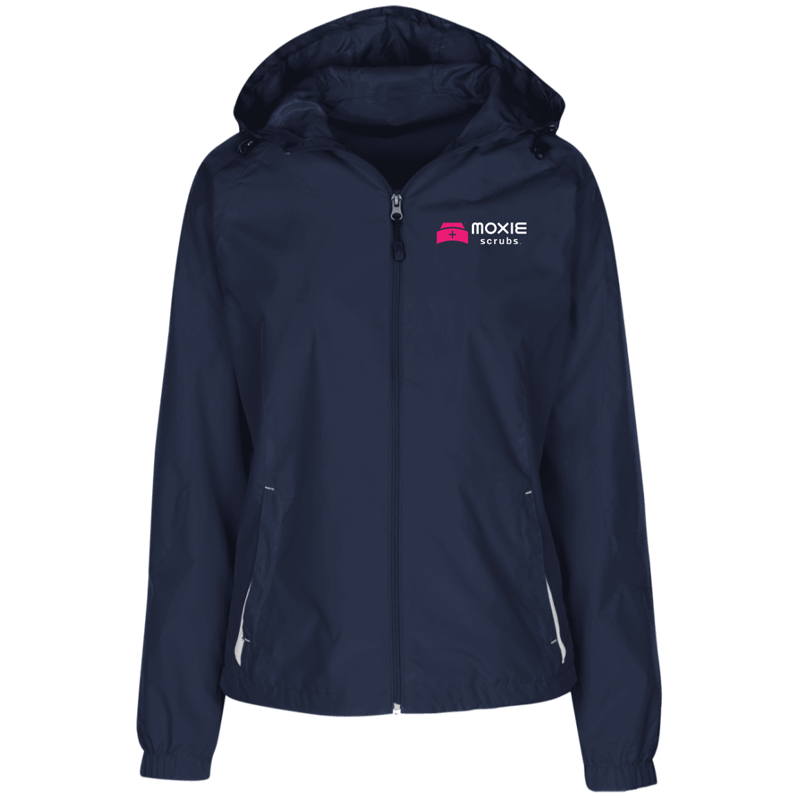 MOXIE Ladies Jersey-Lined Hooded Windbreaker