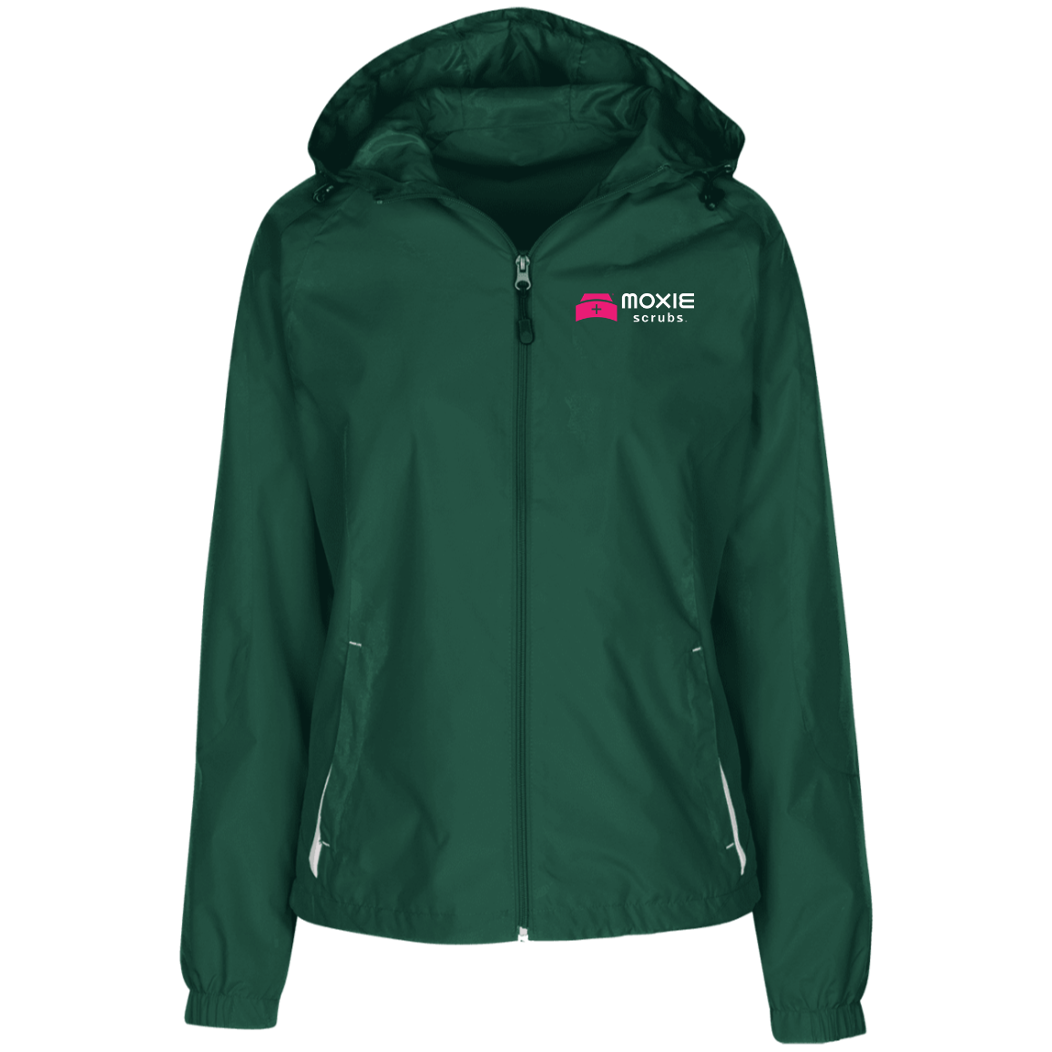MOXIE Ladies Jersey-Lined Hooded Windbreaker