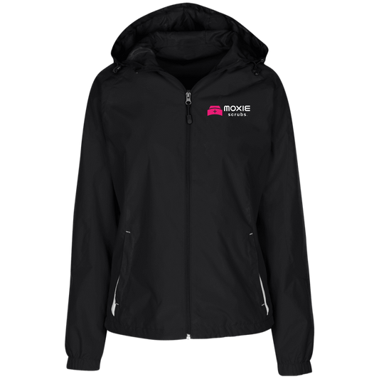 MOXIE Ladies Jersey-Lined Hooded Windbreaker
