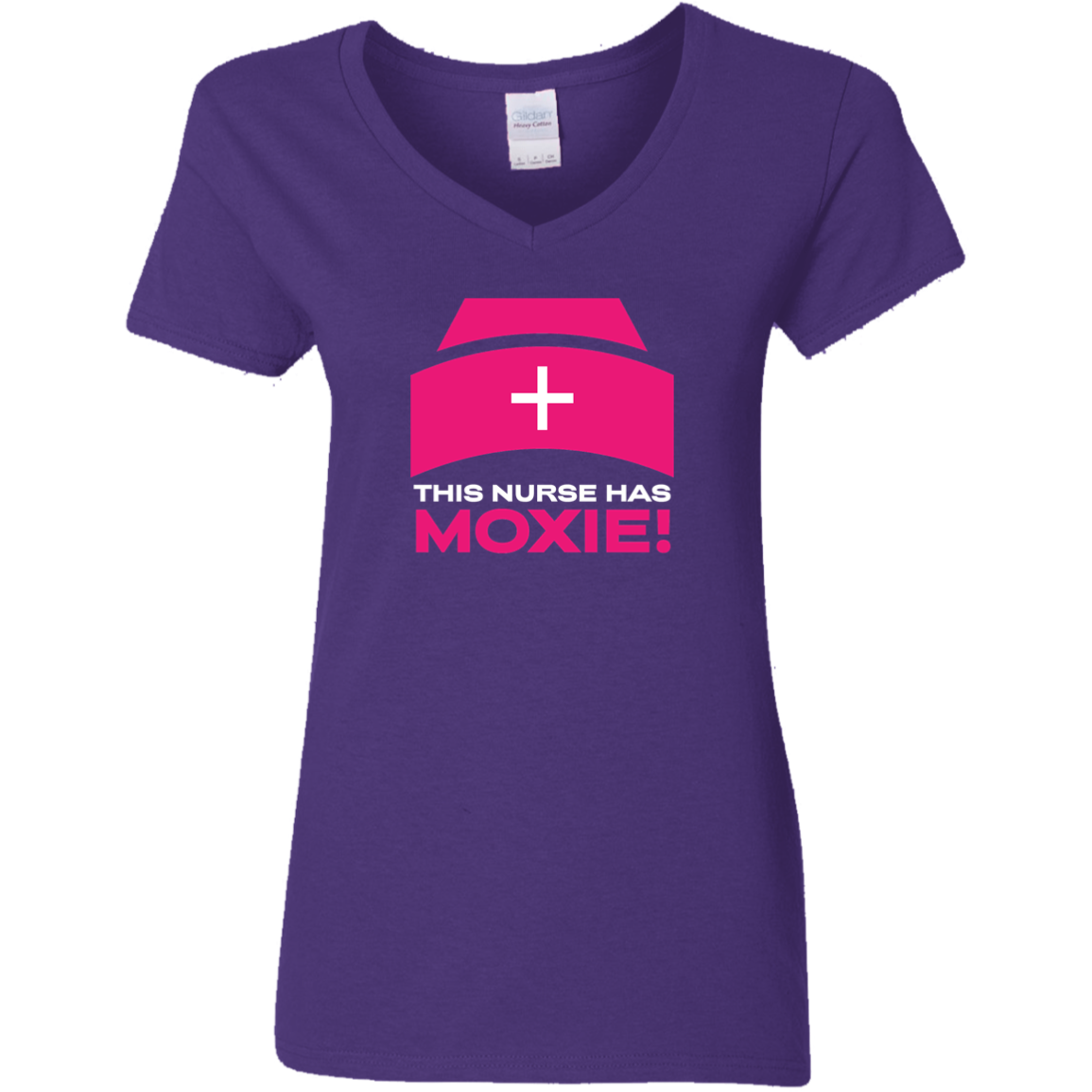 This Nurse Has Moxie Ladies V-Neck T-Shirt