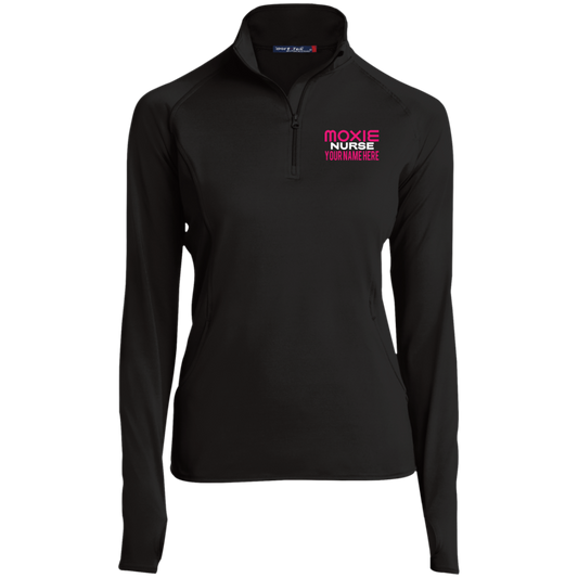 Moxie Nurse Ladies' 1/2 Zip Performance Pullover - Personalized